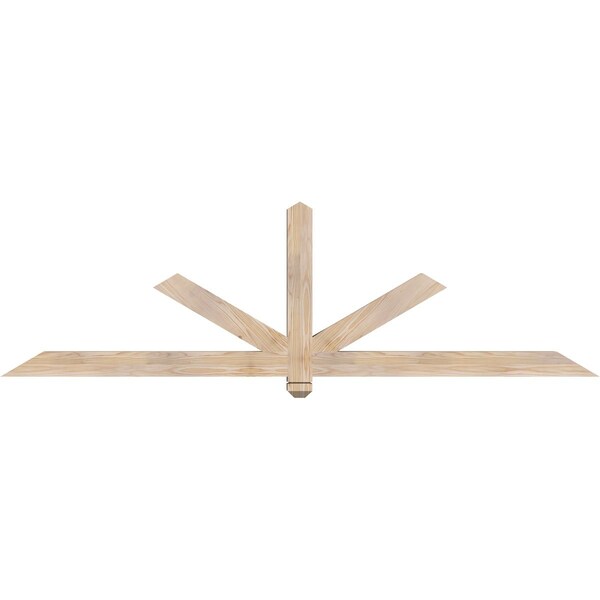 Ekena Millwork Kennewick Smooth Timber Gable Bracket, Douglas Fir, 84"W x 24"H x 3 1/2"D x 3 1/2"F, 7/12 Pitch GBW084X24X0404KEN00SDF - main